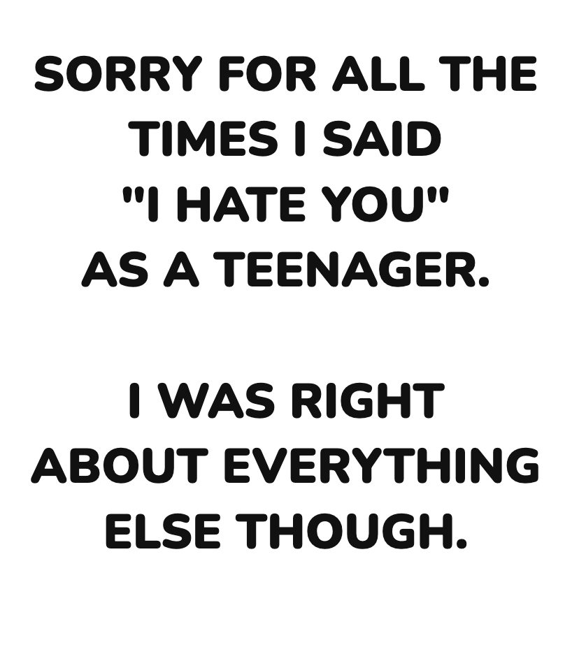 Sorry I Said I Hate You
